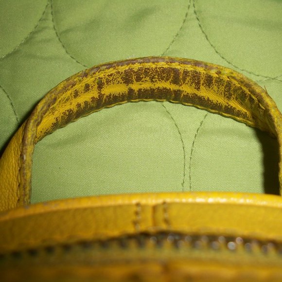 MICHAEL KORS RHEA MINI Yellow Leather Backpack main image 6